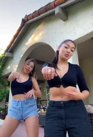 3. Jackie Ybarra in Alluring Black Crop Top