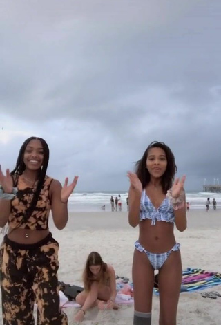 4. Hot Jada Wesley in Bikini at the Beach