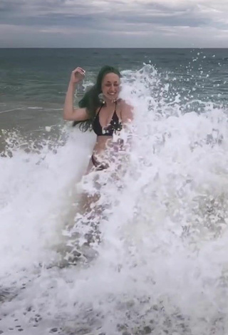 2. Sultry Jahde Borg in Black Bikini at the Beach