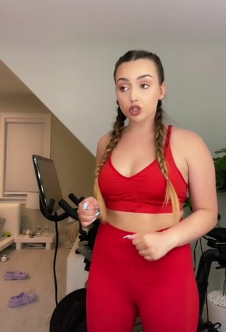 3. Sexy Julia Raleigh in Red Leggings