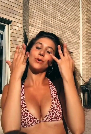 2. Luscious Isabella Diakomanolis in Leopard Bikini Top