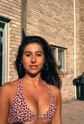 4. Luscious Isabella Diakomanolis in Leopard Bikini Top