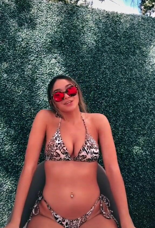 2. Sultry Kayla Alkatib in Leopard Bikini