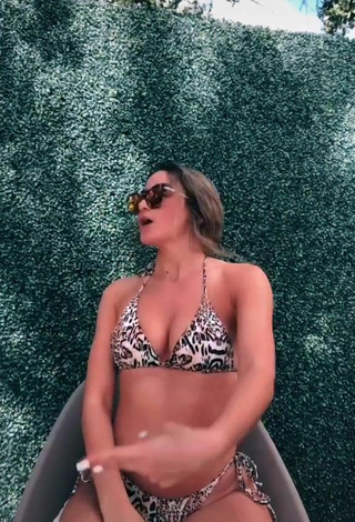 4. Sultry Kayla Alkatib in Leopard Bikini