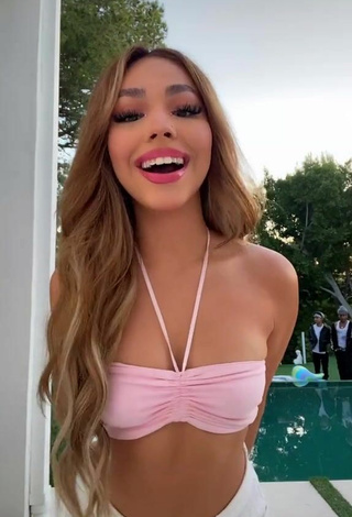 6. Luscious Destiny Salazar in Pink Bikini Top at the Swimming Pool