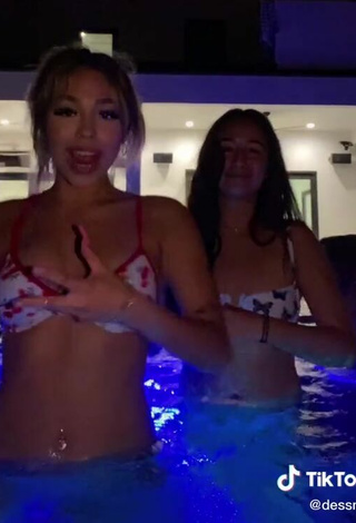 6. Sexy Destiny Salazar at the Pool with Bouncing Boobs