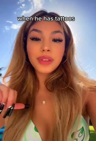 5. Sexy Destiny Salazar Shows Cleavage in Bikini Top