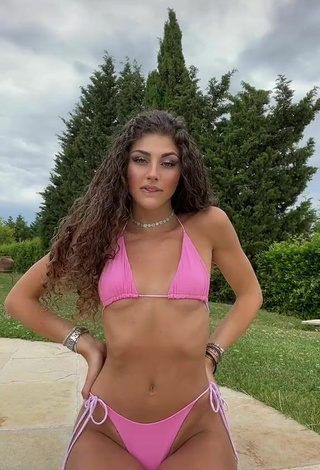 2. Beautiful Ginevra Giaccherini in Sexy Pink Bikini