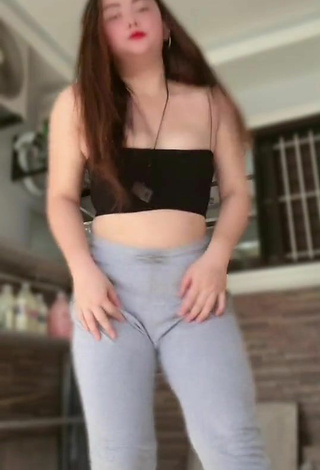 4. Alluring Delacruz Jane Pauline in Erotic Black Crop Top