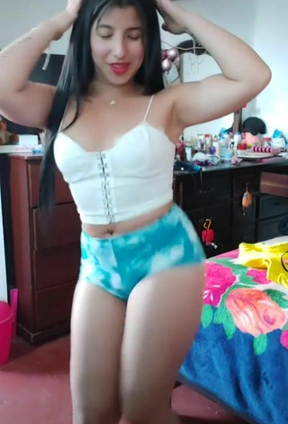 5. Luscious Jenny Zambrano in White Crop Top