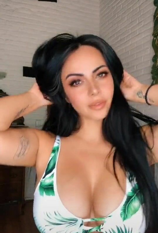 2. Sultry Jimena Sánchez Shows Cleavage in Bikini Top