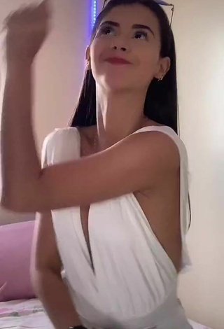 6. Sultry María Laura Quintero in White Top