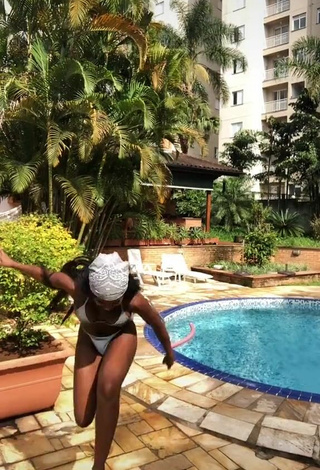 2. Sultry MC Soffia in Thong and Bouncing Boobs