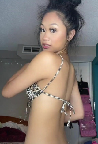 3. Sultry Okshordie in Leopard Bikini