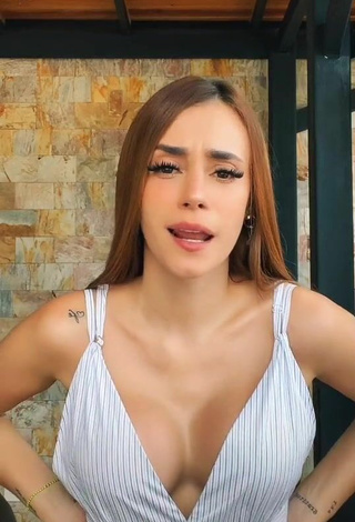 Pretty Poleth Villalba Shows Cleavage