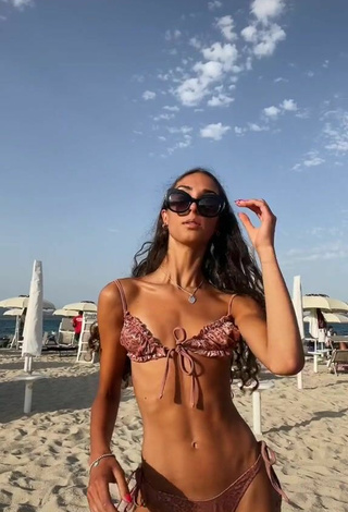 Erotic Rebecca Orsolini in Bikini at the Beach