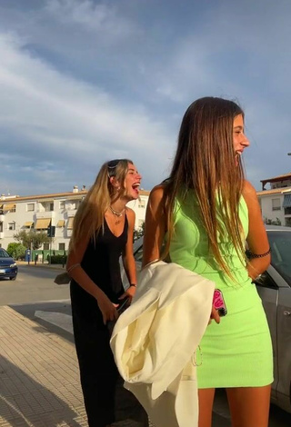 5. Sexy Aitana Soriano in Dress in a Street