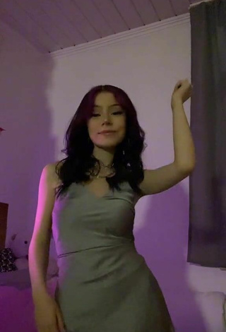 3. Sultry MeLisa in Grey Dress