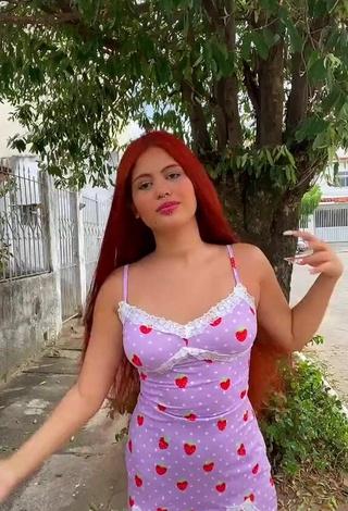 2. Sexy Brenda Campos in Dress in a Street