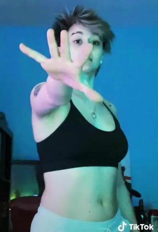 6. Sexy Juice Lady in Black Sport Bra