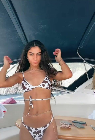 2. Hot Dalila Cascone in Bikini on a Boat