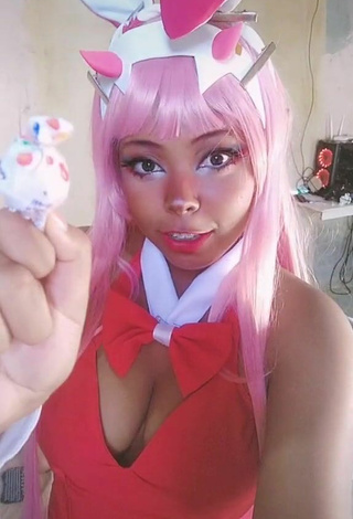 3. Sultry Dezza.cosplay Shows Cleavage in Pink Bodysuit