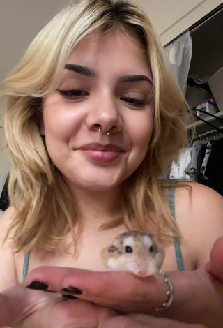 2. Sultry Eggthehamsterr Shows Cleavage in Grey Top