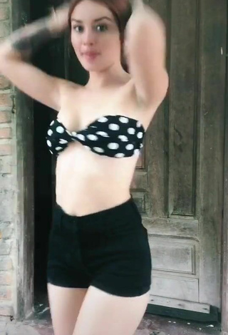 2. Titillating Julietaderomeo in Polka Dot Bikini Top