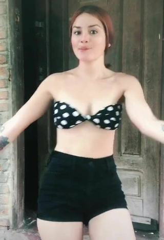 3. Titillating Julietaderomeo in Polka Dot Bikini Top