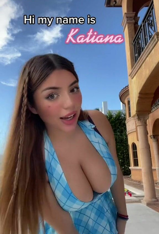 2. Katiana Kay is Showing Cute Cleavage and Bouncing Boobs