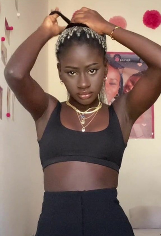 Sultry Marta_gueye in Black Sport Bra