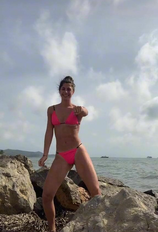 5. Sultry Mica Corimberto in Pink Bikini at the Beach