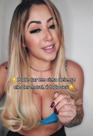 Sexy Naiara Coelho Shows Cleavage in Bikini Top