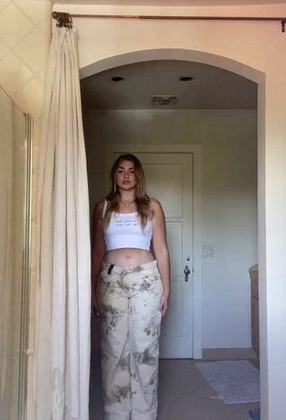 2. Sexy Purplereign77 in White Crop Top