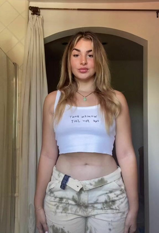 3. Sexy Purplereign77 in White Crop Top