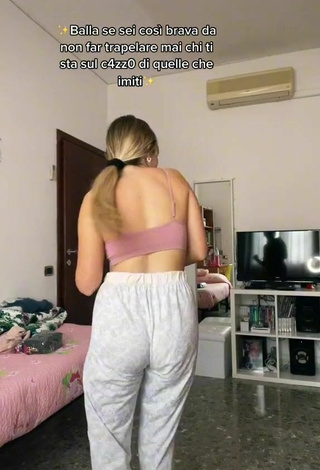 6. Sexy Rametta in Pink Sport Bra