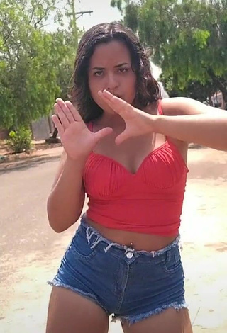 Sweetie Raquel Toledoh in Red Crop Top