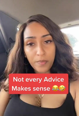 Titillating Juliet Ibrahim Shows Cleavage in a Car