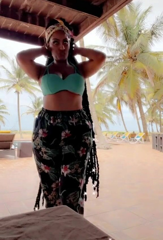 3. Luscious Juliet Ibrahim Shows Cleavage in Bikini Top