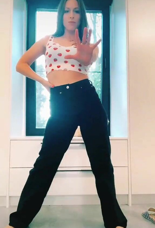 3. Sultry Sarah Bossuwe in Crop Top