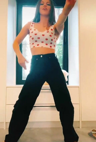 5. Sultry Sarah Bossuwe in Crop Top