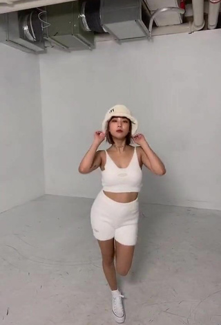 Luscious Seung_monkey in White Crop Top