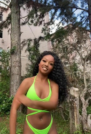 5. Luscious Laiane Rodrigues in Lime Green Bikini