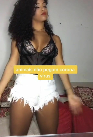 4. Luscious Ziane Martins Shows Cleavage in Top and Bouncing Boobs