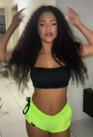 Sexy Ziane Martins in Black Tube Top and Bouncing Tits