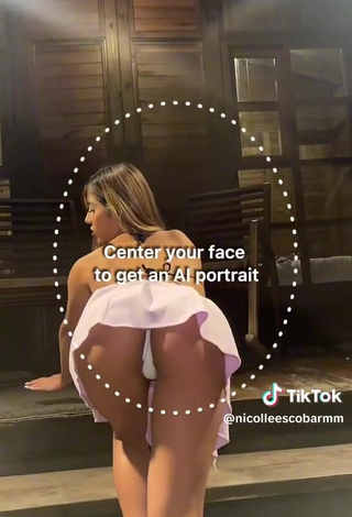 5. Sultry Nicolle Escobar Shows Asshole (Upskirt)