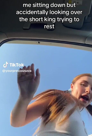 10. Sultry yourpreciousava in a Car Braless (Upskirt, Oops)