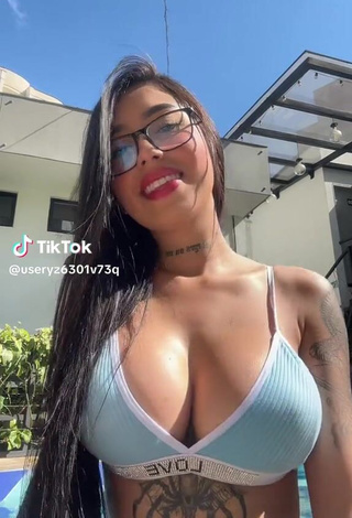 4. Sultry useryz6301v73q Shows Cleavage in Bikini Top and Bouncing Tits