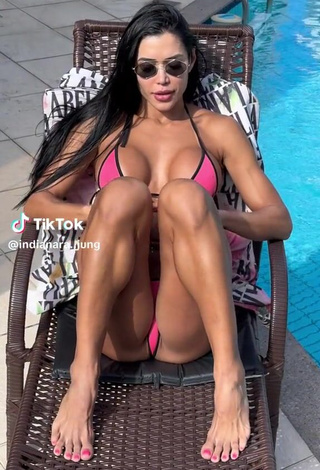 5. Sultry Indianara Jung Shows Cleavage in Bikini while Leg Spread (Side Boob)