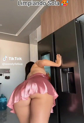 Sultry Wendy Felix Shows Butt while Twerking (Upskirt)